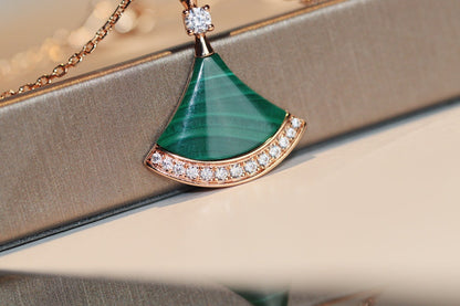 [⭐Marins]DREAM NECKLACE MALACHITE DIAMOND
