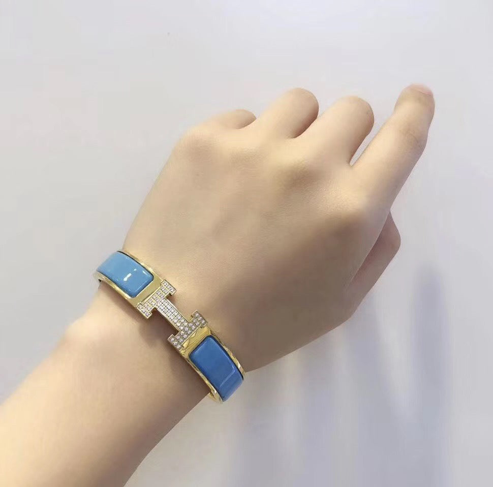 [Marin-Jewelry]H CLOUD BLUE BRACELET GOLD DIAMOND