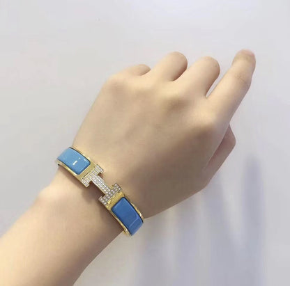 [Marin-Jewelry]H CLOUD BLUE BRACELET GOLD DIAMOND