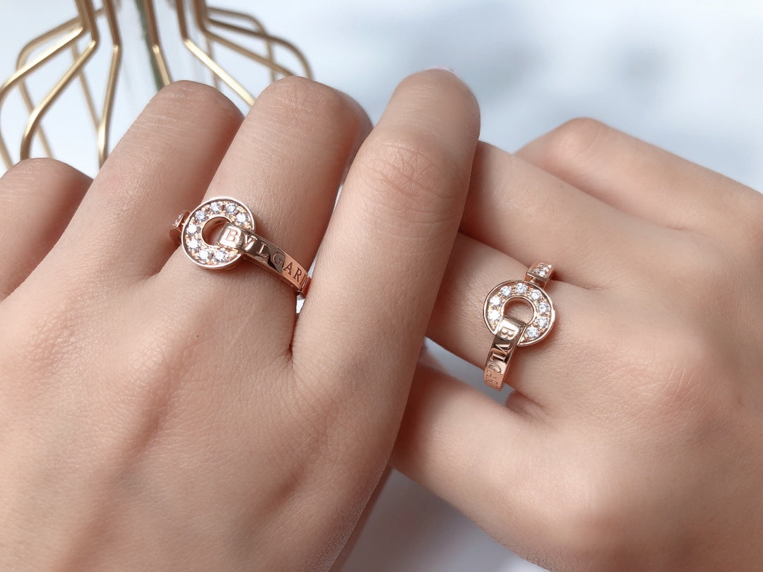 [⭐Marins]DREAM RING DIAMOND PINK GOLD