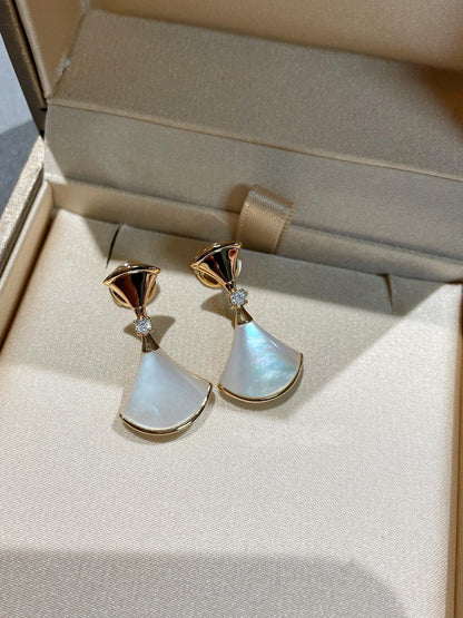 [⭐Marins]DREAM MOP 1 DIAMOND EARRINGS