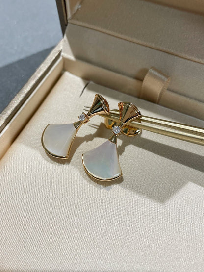 [⭐Marins]DREAM MOP 1 DIAMOND EARRINGS
