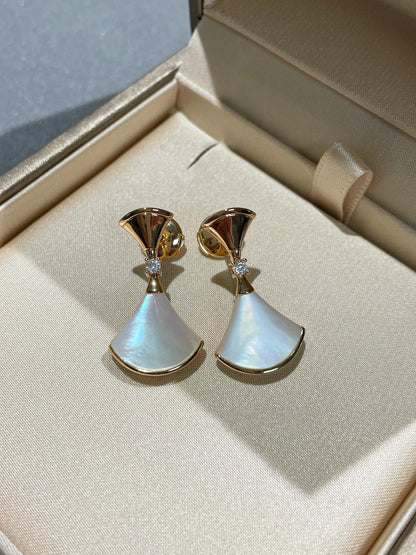 [⭐Marins]DREAM MOP 1 DIAMOND EARRINGS