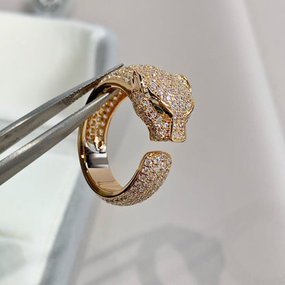 [Marin-Jewelry]パンテール ピンクゴールド ダイヤモンド リング
