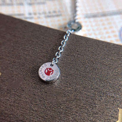 [⭐Marins]ZERO 1 BLACK CERAMIC SILVER NECKLACE