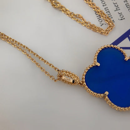 [Marin-Jewelry]クローバー 25MM ネックレス ターコイズ Marin-Jewelry ゴールド