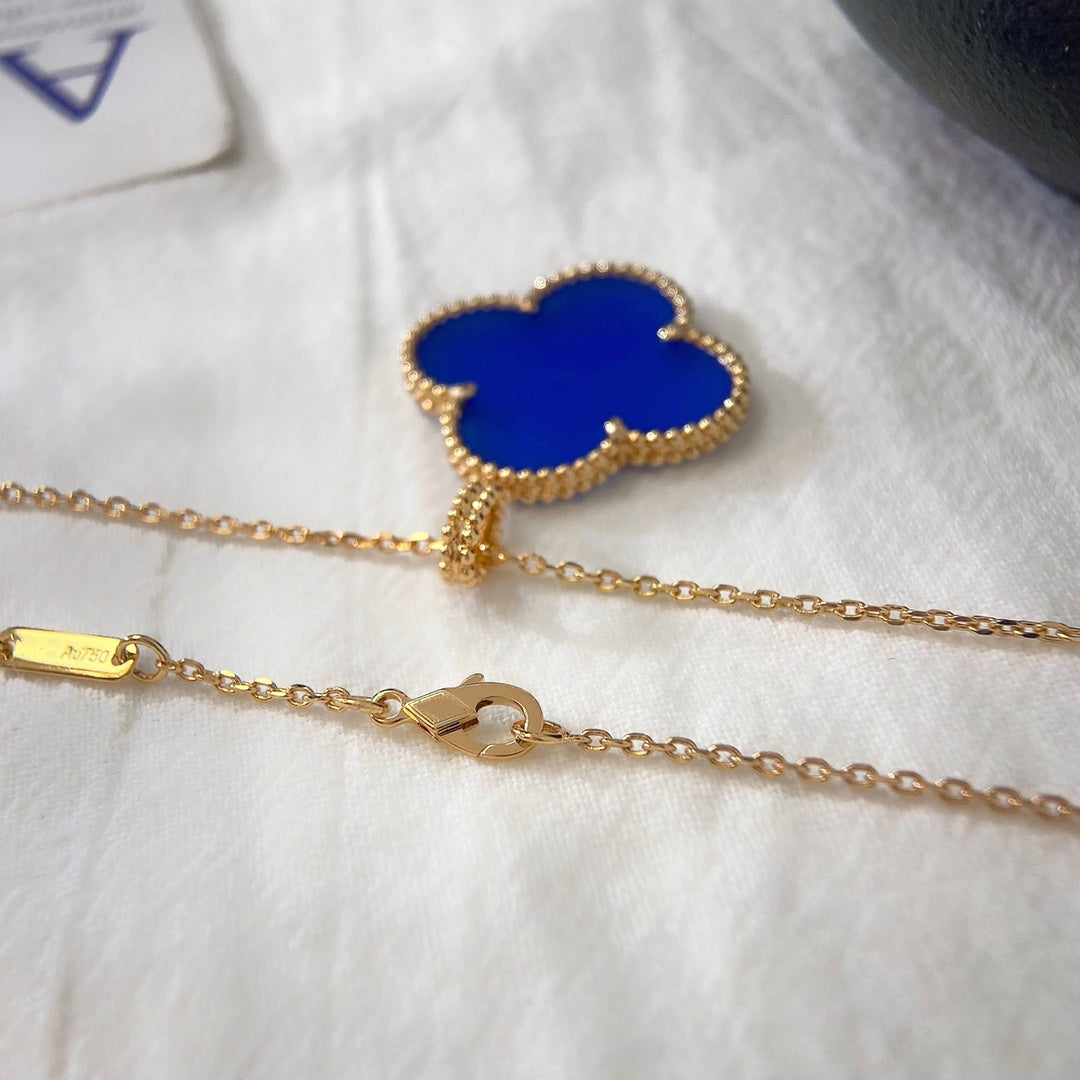 [Marin-Jewelry]クローバー 25MM ネックレス ターコイズ Marin-Jewelry ゴールド