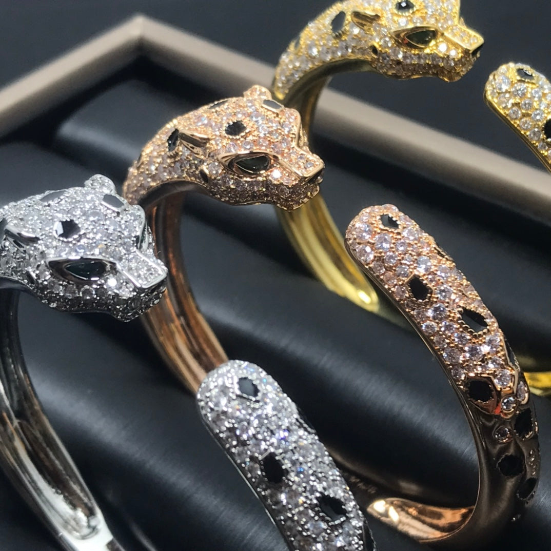 [Marin-Bijoux]GRAND BRACELET PANTHÈRE DIAMANTS