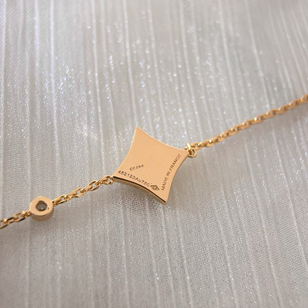 [Marin-Jewelry]COLOR STAR PINK GOLD DIAMOND BRACELET