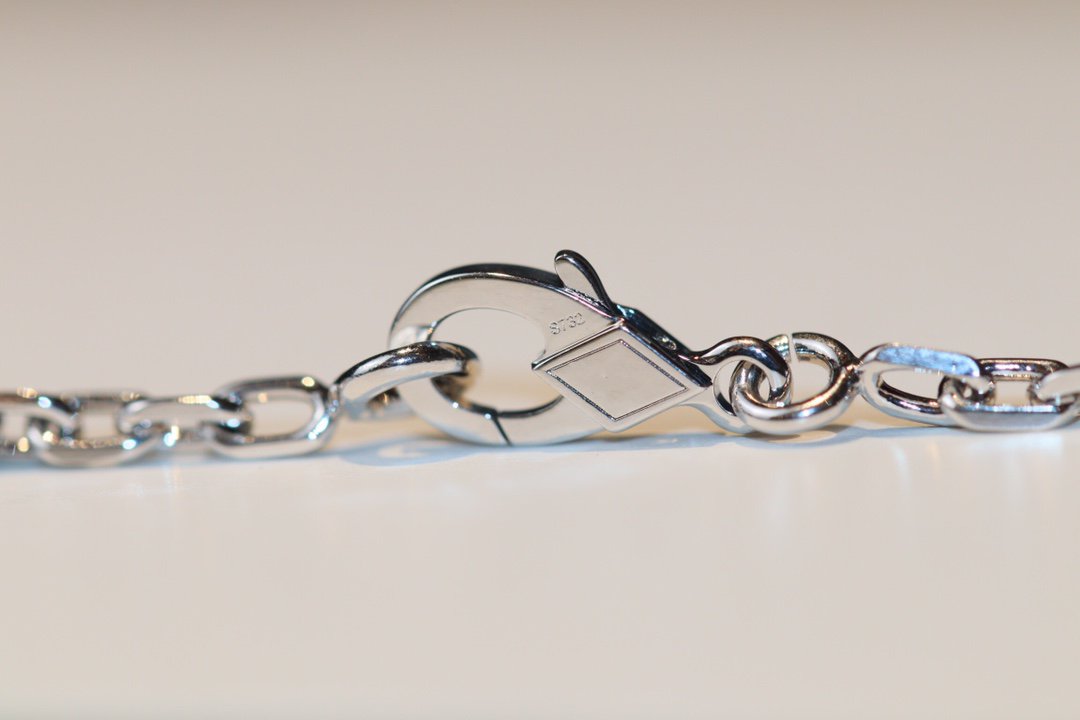 [Marin-Jewelry]TRÈFLE 20 MOTIFS ONYX DIAMANT ARGENT
