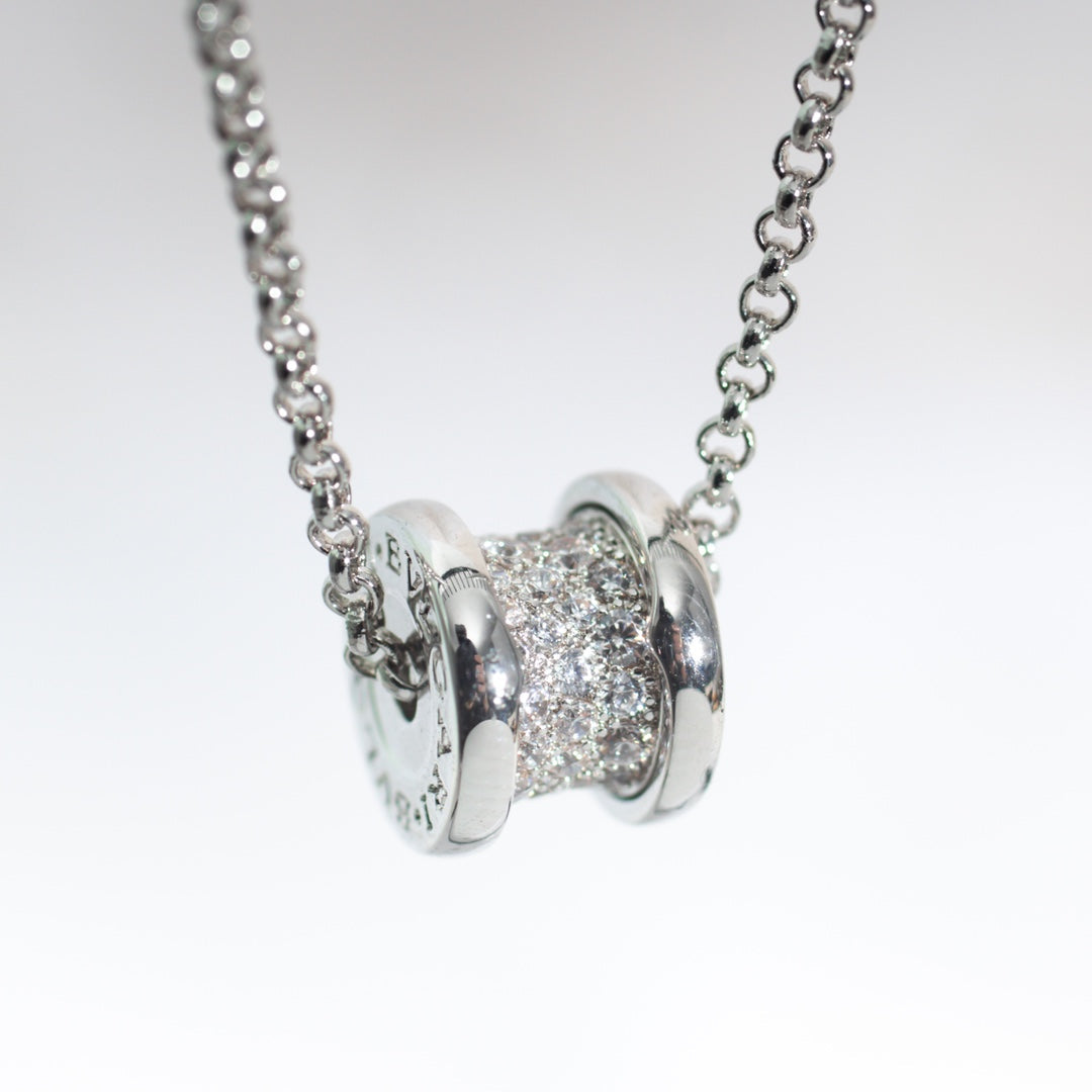 [⭐Marins]ZERO 1 SILVER DIAMOND NECKLACE