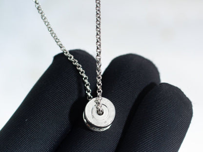 [⭐Marins]ZERO 1 SILVER DIAMOND NECKLACE