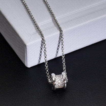 [⭐Marins]ZERO 1 SILVER DIAMOND NECKLACE