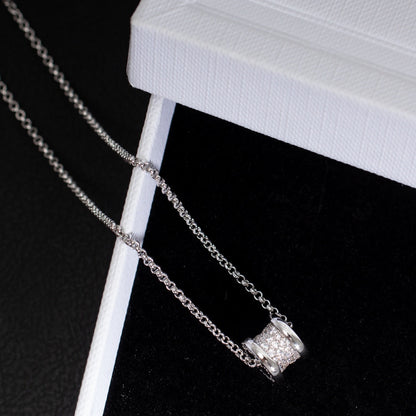 [⭐Marins]ZERO 1 SILVER DIAMOND NECKLACE