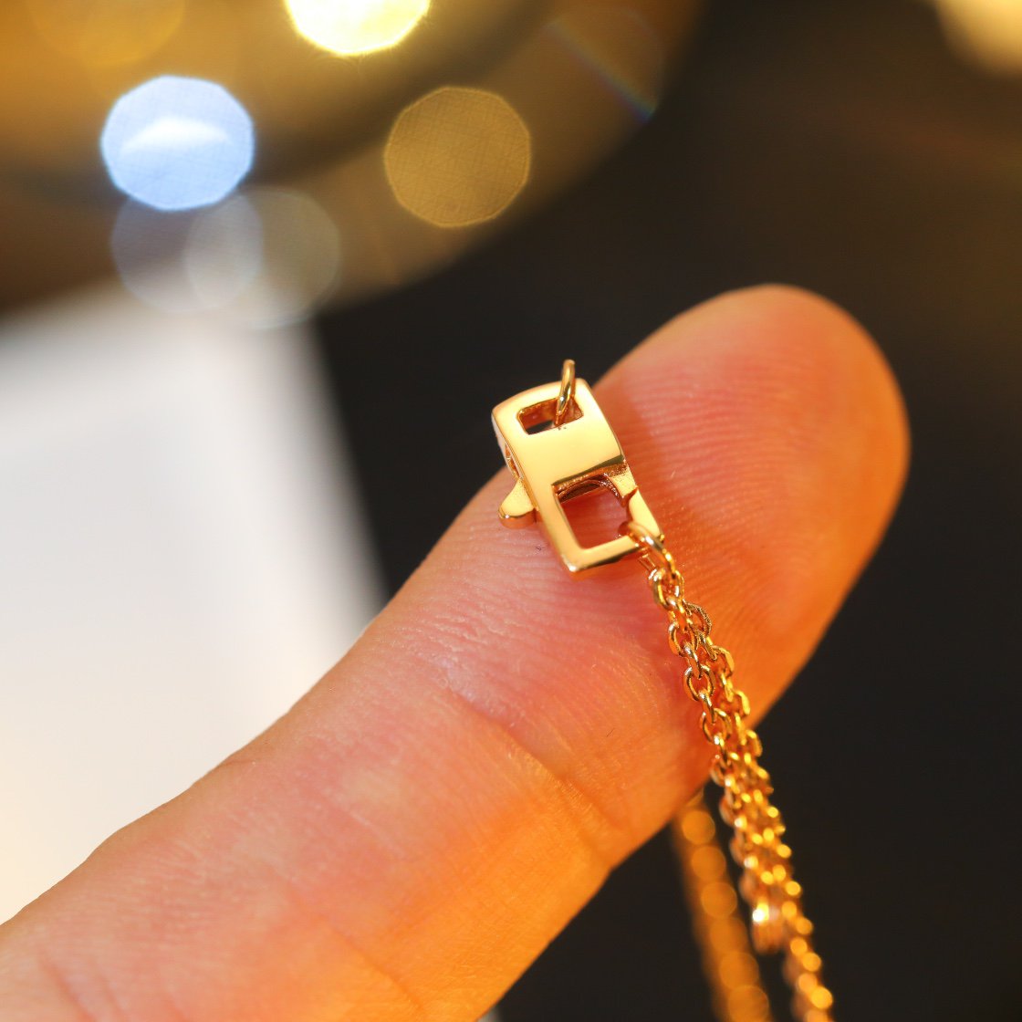 [Marin-Jewelry]STAR AND SUN DIAMOND PINK GOLD NECKLACE