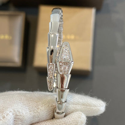 [⭐Marins]SERPENTI BRACELET DIAMONDS SILVER