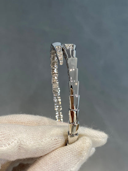 [⭐Marins]SERPENTI BRACELET DIAMONDS SILVER