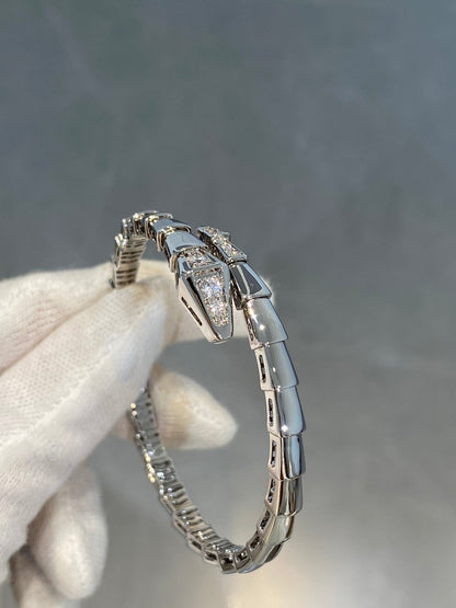 [⭐Marins]SERPENTI BRACELET DIAMONDS SILVER