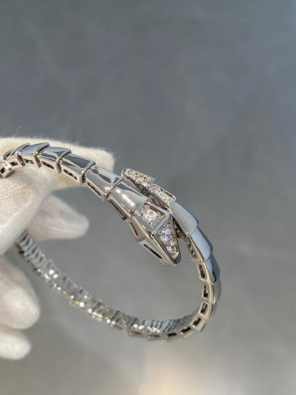 [⭐Marins]SERPENTI BRACELET DIAMONDS SILVER