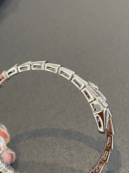 [⭐Marins]SERPENTI BRACELET DIAMONDS SILVER