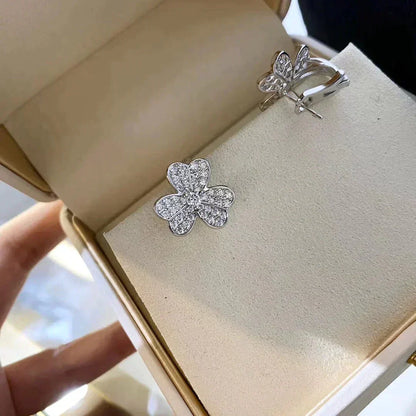 [Marin-Jewelry]CLOVER COMOS DIAMOND EARRINGS SILVER