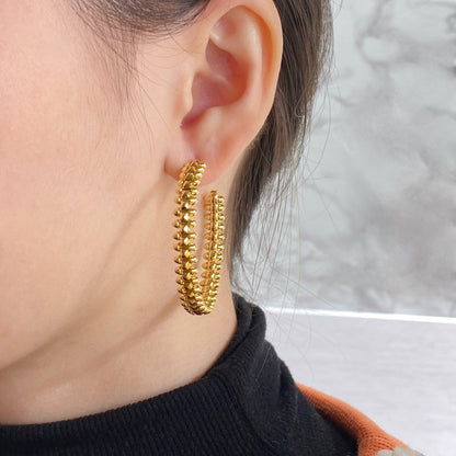 [Marin-Jewelry]CLASH HOOP EARRINGS