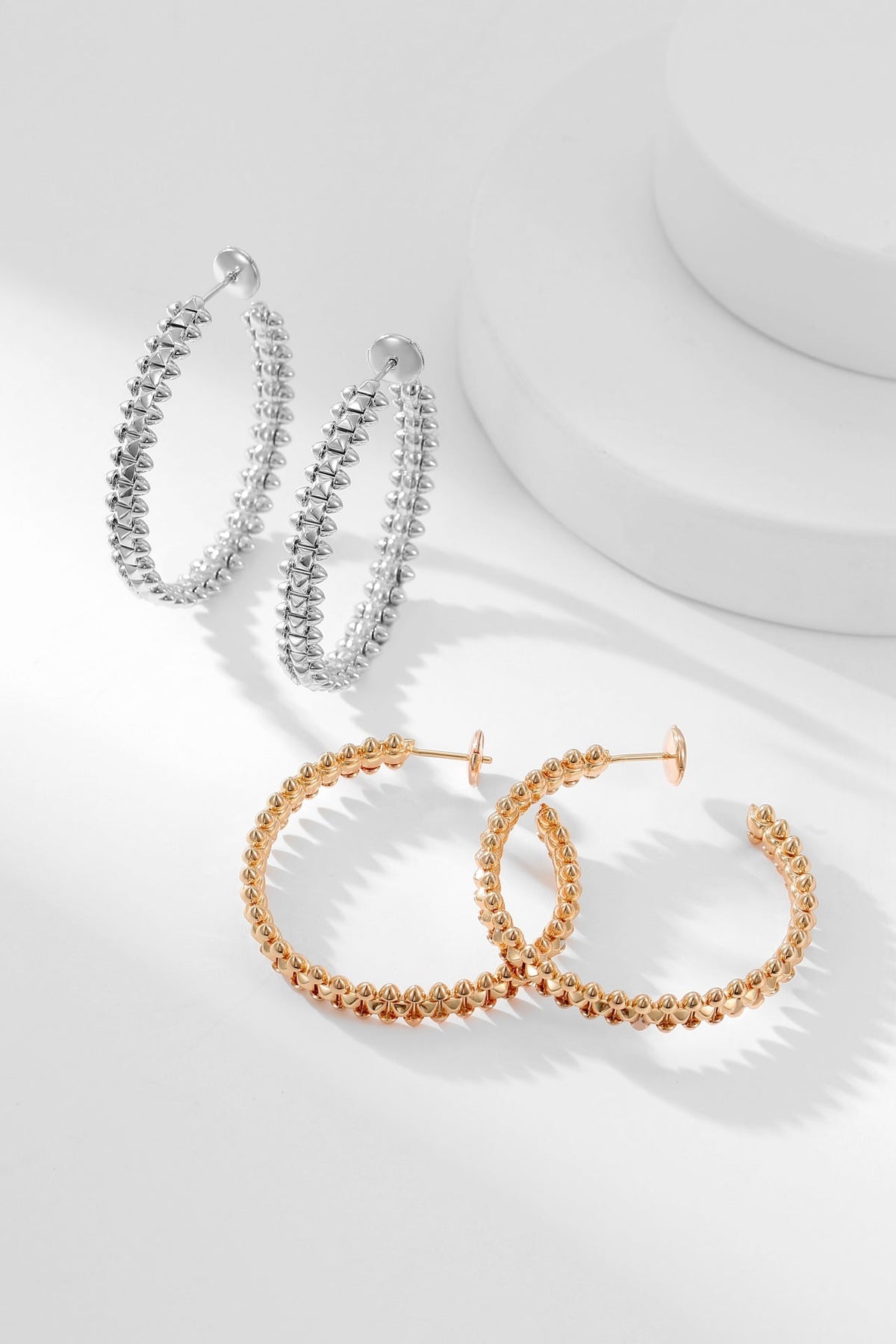 [Marin-Jewelry]CLASH HOOP EARRINGS