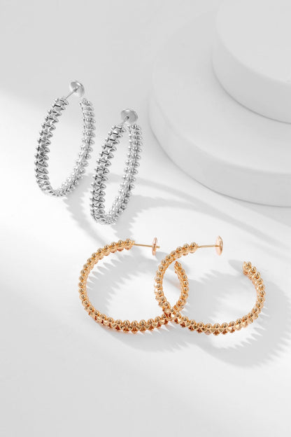 [Marin-Jewelry]CLASH HOOP EARRINGS