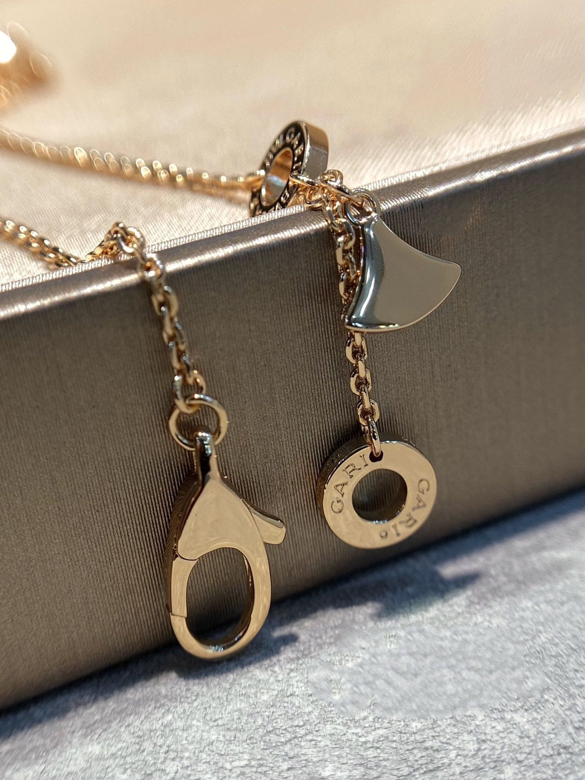 [⭐Marins]DREAM MOP DIAMOND PAVED PINK GOLD NECKLACE
