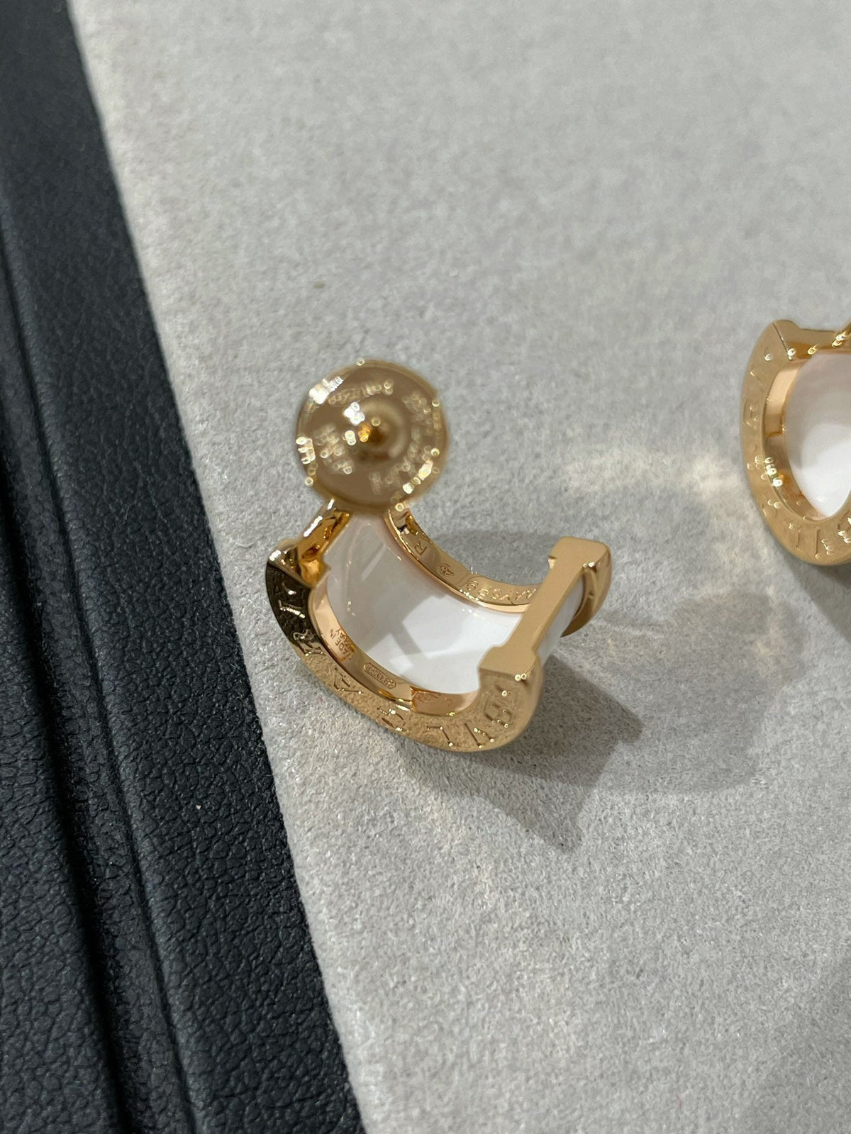[⭐Marins]ZERO 1 PINK GOLD CERAMIC EARRINGS