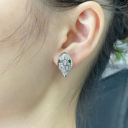 [⭐Marins]SERPENT DIAMOND STUD EARRINGS