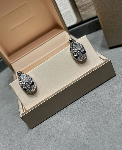[⭐Marins]SERPENT DIAMOND STUD EARRINGS