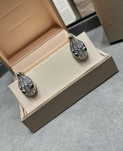 [⭐Marins]SERPENT DIAMOND STUD EARRINGS