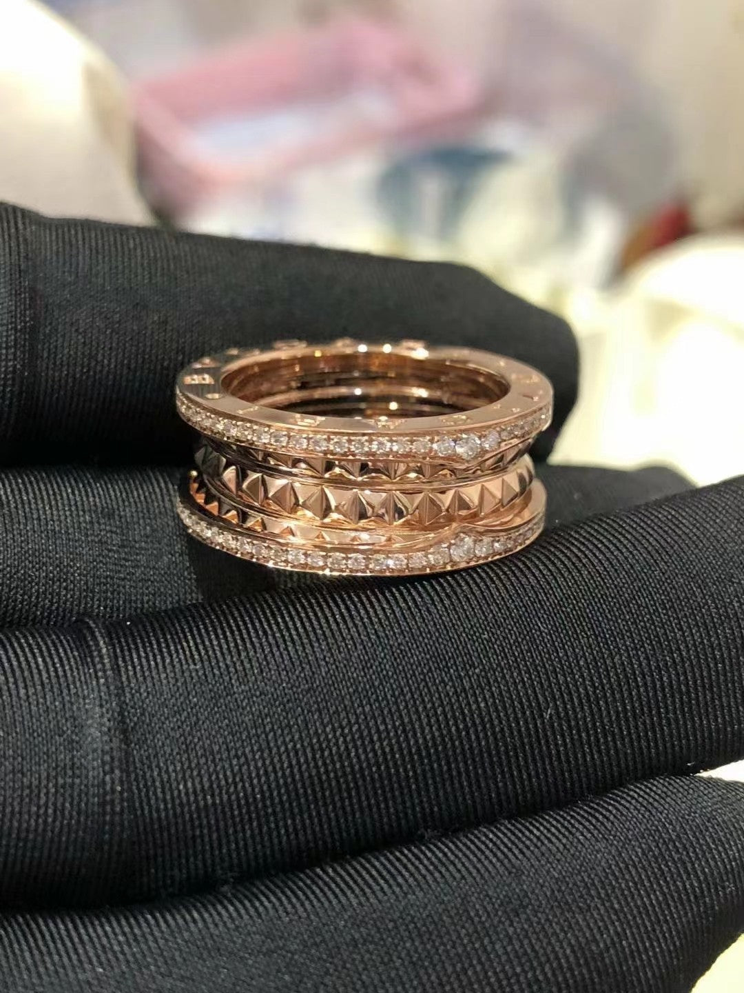 [⭐Marins]ZERO 1 ROCK DIAMOND PINK GOLD