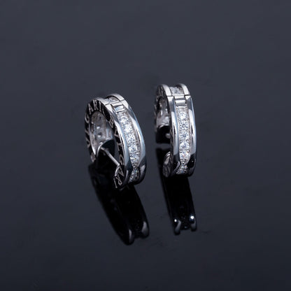 [⭐Marins]ZERO 1 MINI SILVER DIAMOND EARRINGS