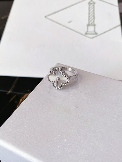 [Marin-Bijoux]BAGUE TRÈFLE ARGENT