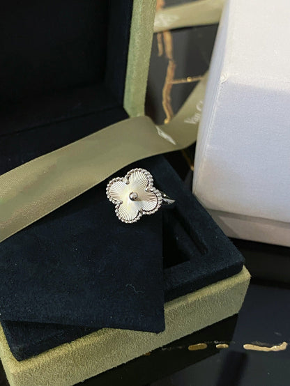 [Marin-Bijoux]BAGUE TRÈFLE ARGENT