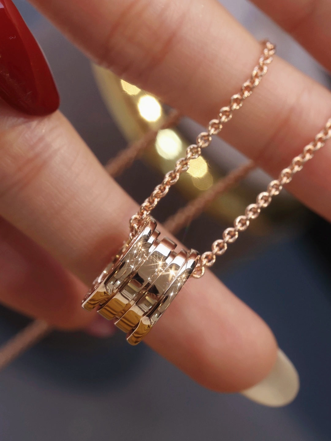 [⭐Marins]ZERO 1 PINK GOLD NECKLACE