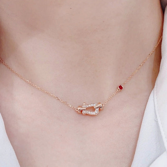 [Marin-Jewelry]FORCE 10 DIAMOND PINK GOLD NECKLACE