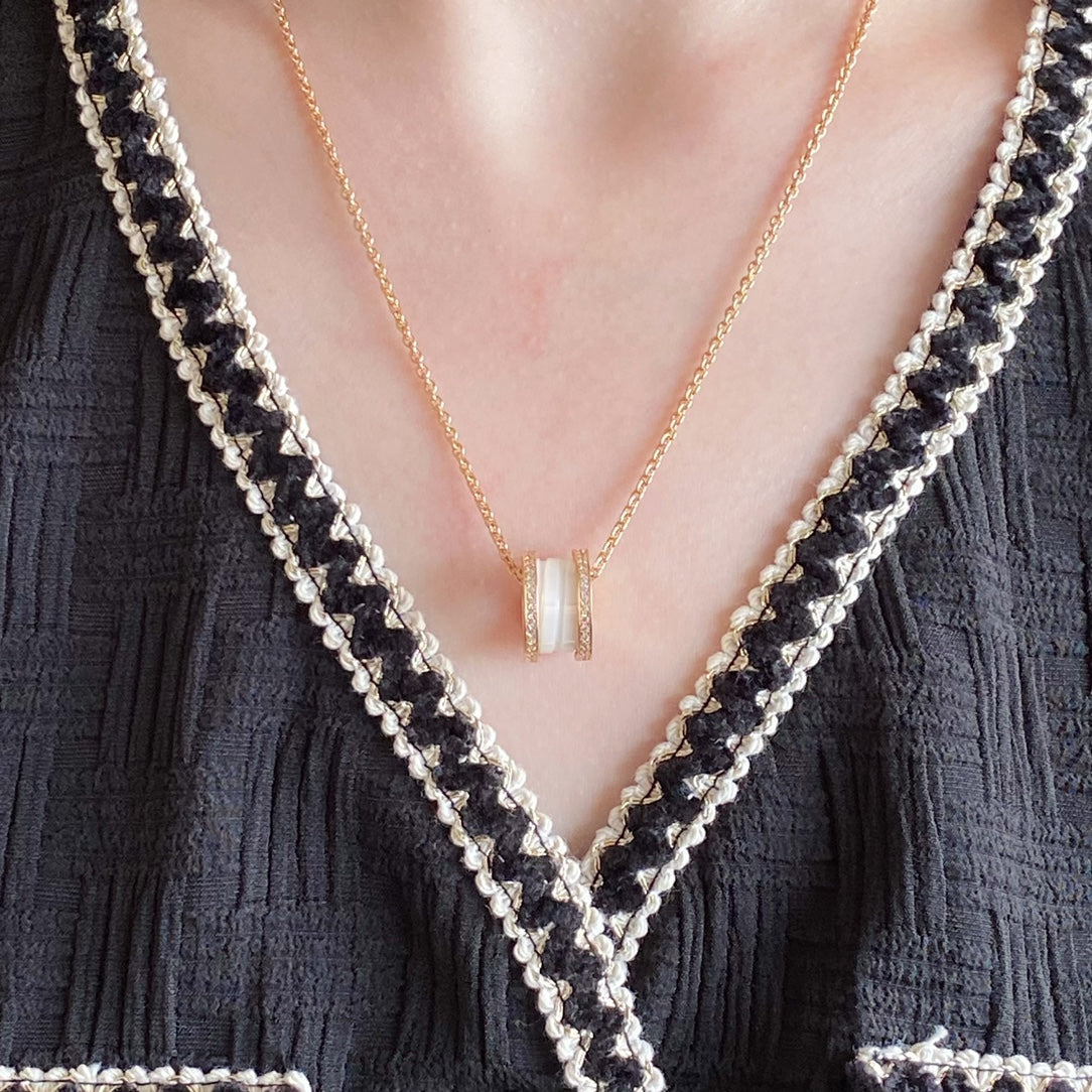 [⭐Marins]ZERO 1 DIAMOND CERAMIC NECKLACE
