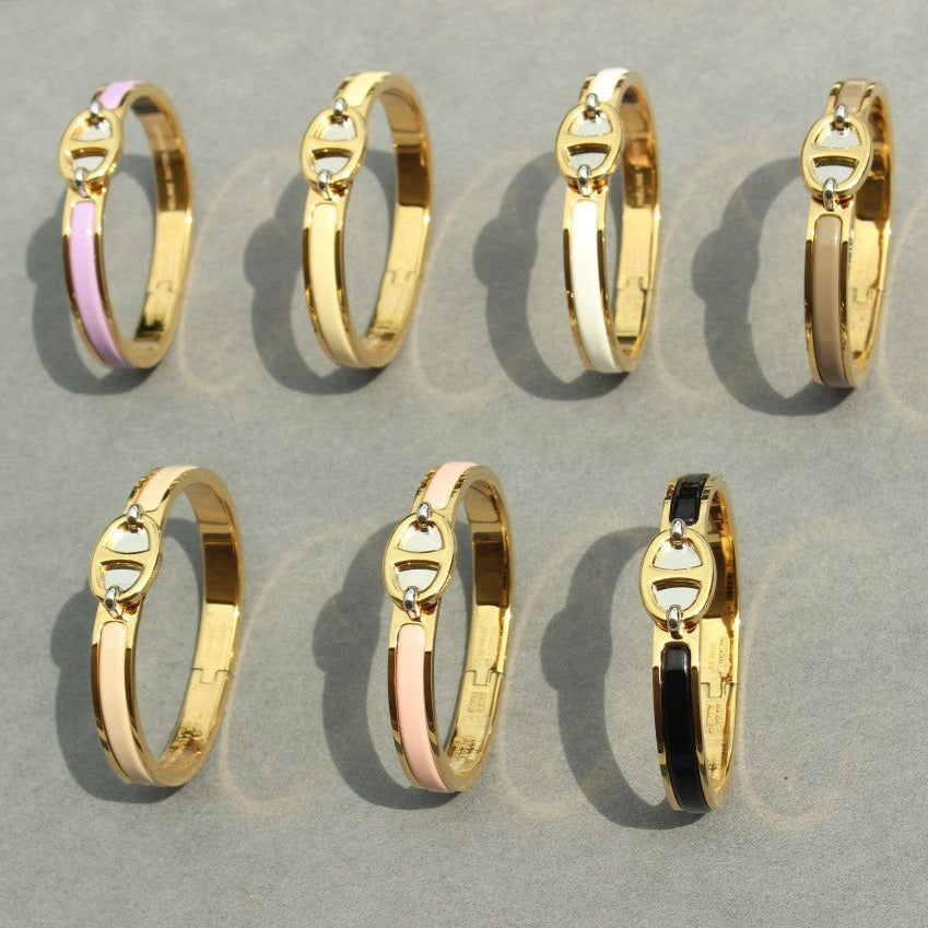 [Marin-Jewelry]CLIC CHAINE GOLD BRACELET