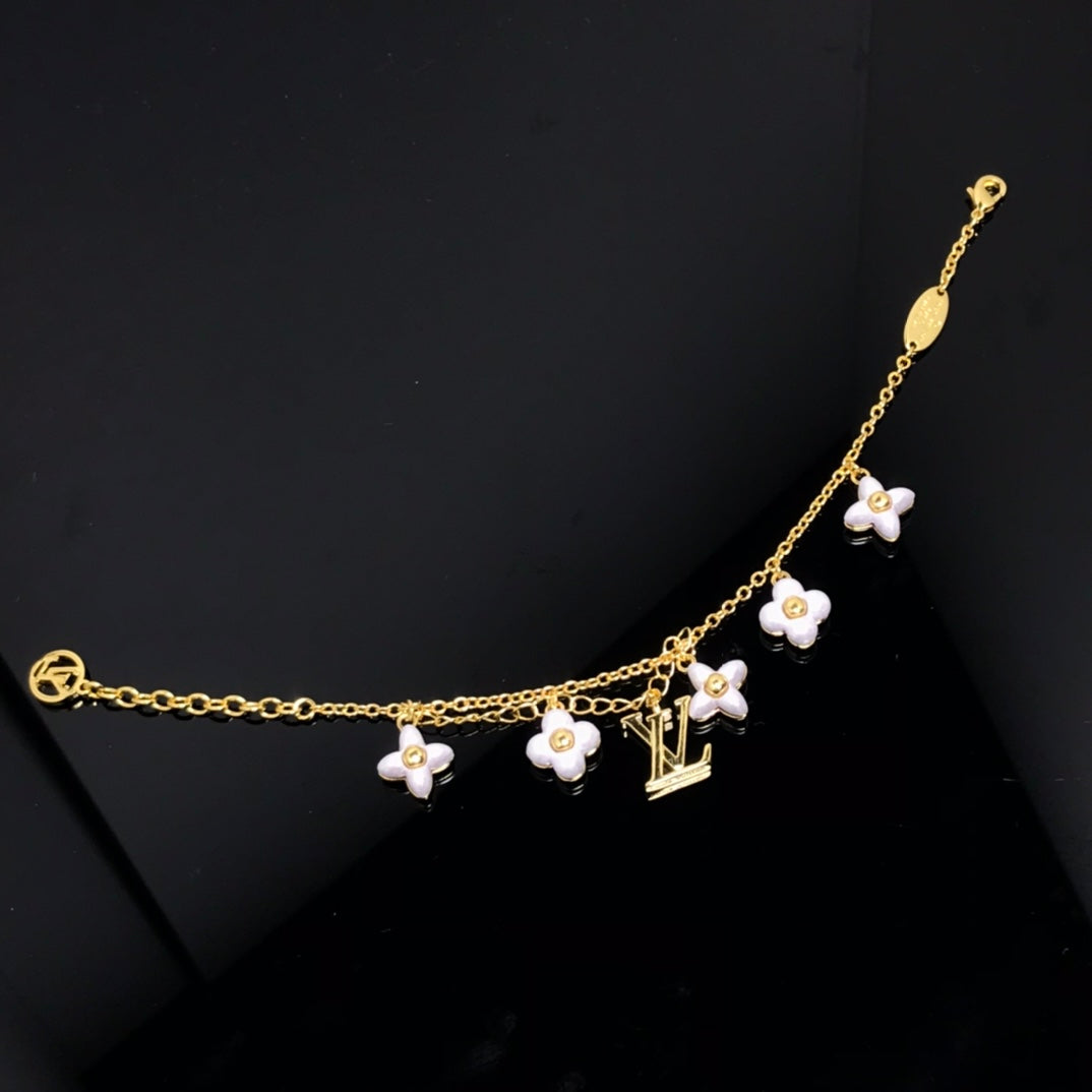 [Marin-Jewelry]LOGO 6 MOTIF STAR AND SUN GOLD BRACELET