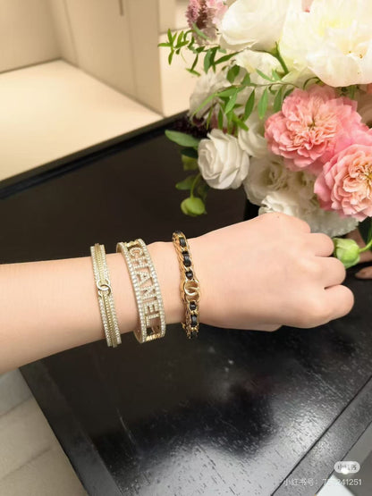 [Marin-Jewelry]Double C Open Bangle