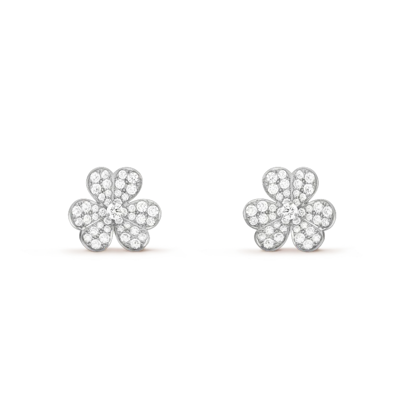 [Marin-Jewelry]CLOVER COMOS DIAMOND EARRINGS SILVER