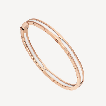 [⭐Marins]ZERO 1 PINK GOLD WITH WHITE CERAMIC BRACELET