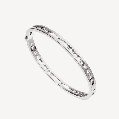 [⭐Marins]ZERO 1 SPIRAL LOGO SILVER BRACELET