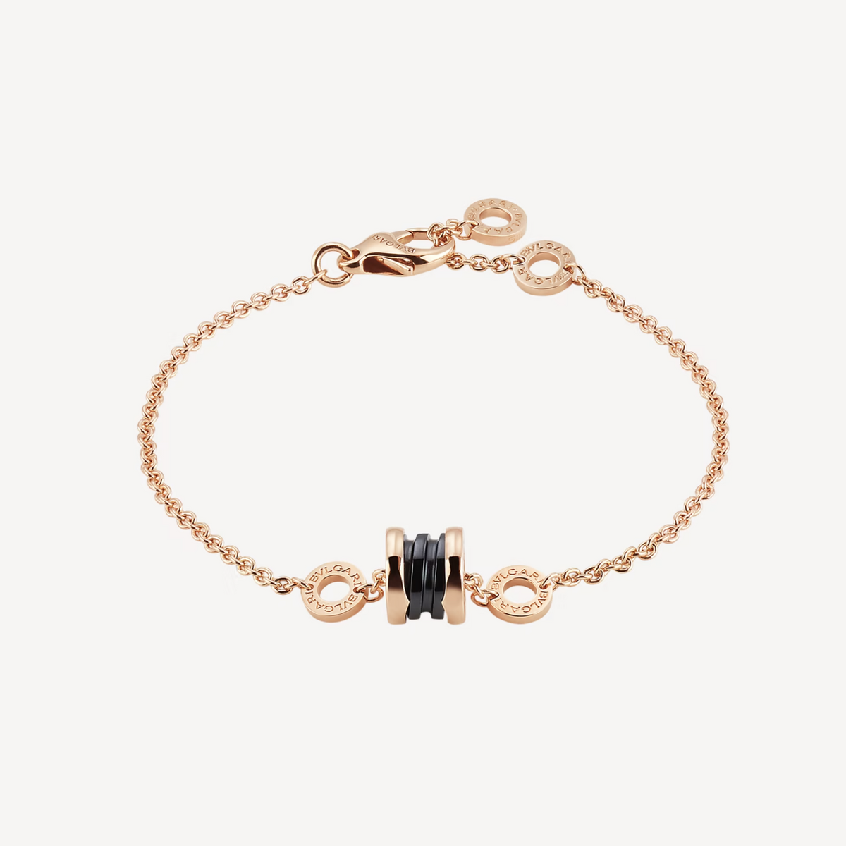 [⭐Marins]ZERO 1 SOFT PINK GOLD AND BLACK CERAMIC BRACELET
