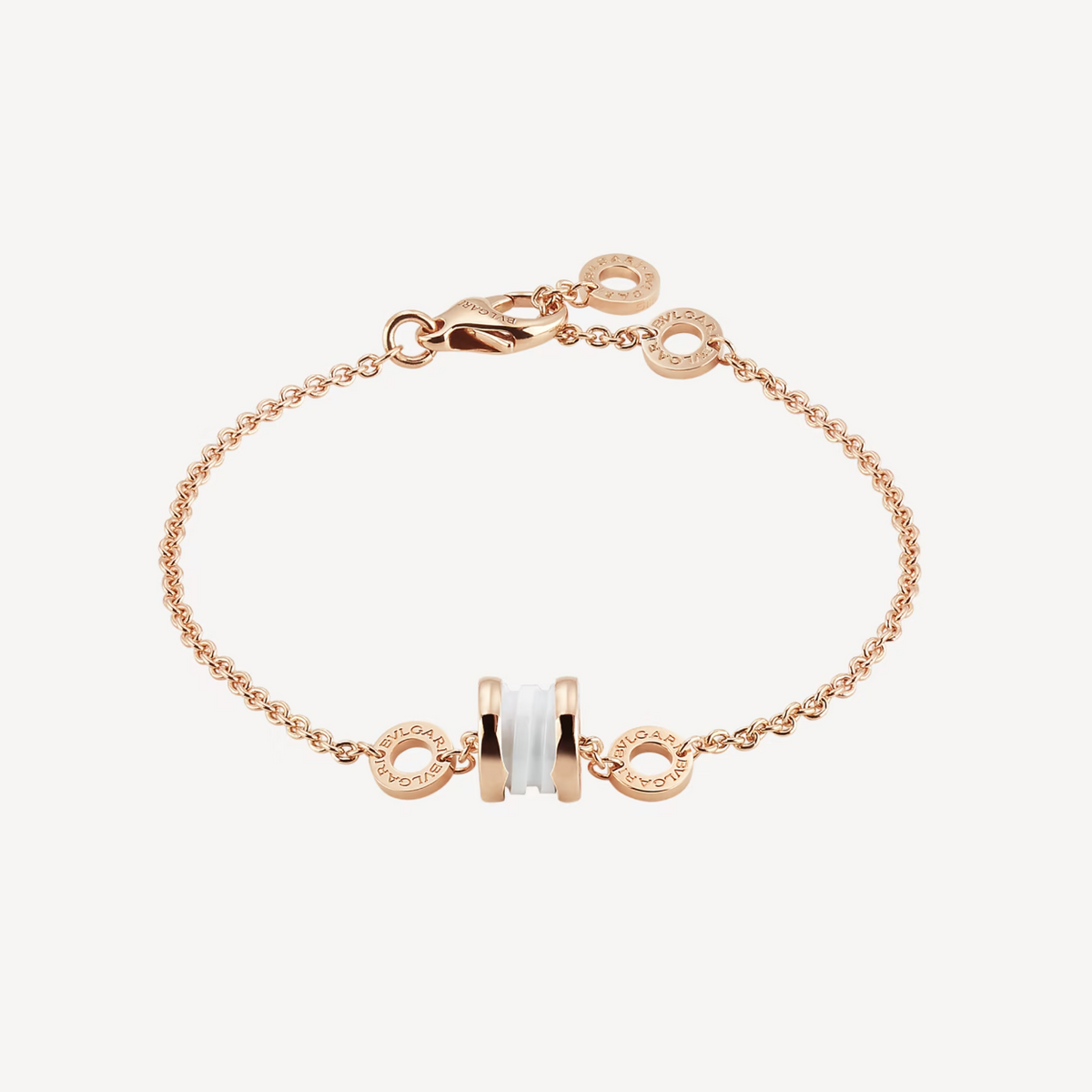 [⭐Marins]ZERO 1 SOFT PINK GOLD AND WHITE CERAMIC BRACELET