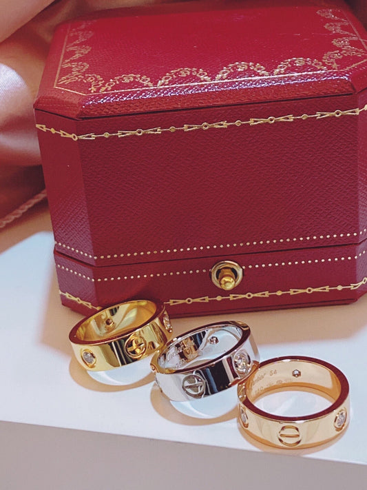 [Marin-Jewelry]Three-Diamond Ring