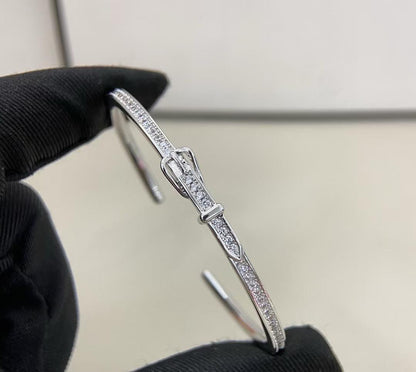 [?Marin-Jewelry]DIAMOND-ENCRUSTED BRACELET THREE COLORS